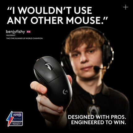 Logitech G PRO X SUPERLIGHT 2 Wireless Ratón Gaming 32000 dpi 95 Horas batería
