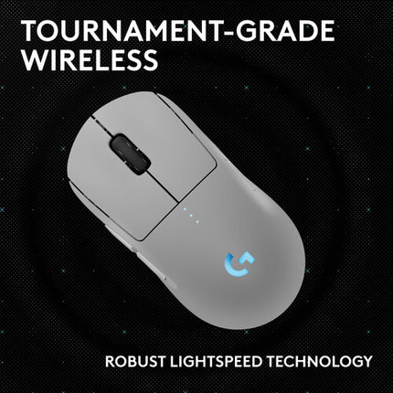 Logitech G PRO 2 LIGHTSPEED Ratón Inalámbrico Blanco 32000 DPI 1000 Hz