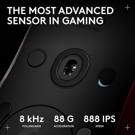 Logitech G PRO 2 LIGHTSPEED Ratón Inalámbrico 32000 DPI 1000 Hz Rosa