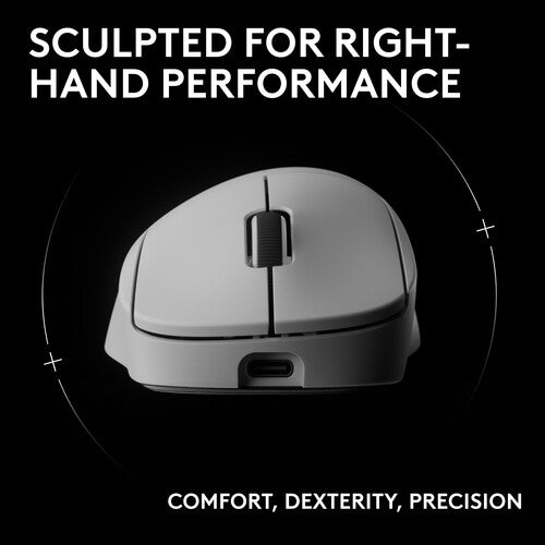 Logitech G PRO X SUPERLIGHT 2 DEX Mouse inalámbrico blanco 44000 dpi HERO 2 sensor