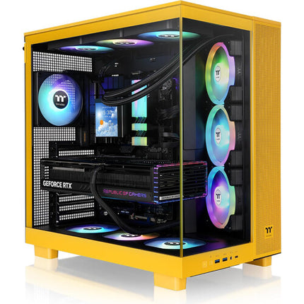 Thermaltake View 380 XL TG ARGB Caja Mid Tower ATX con 4 Ventiladores 120mm
