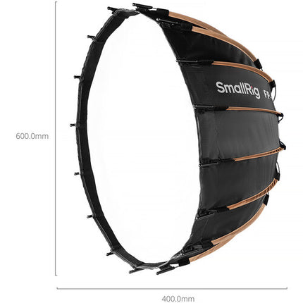 SmallRig FP-60 Parabólico Plegable Softbox 60x40 cm con 16 Varillas y Rejilla Panal