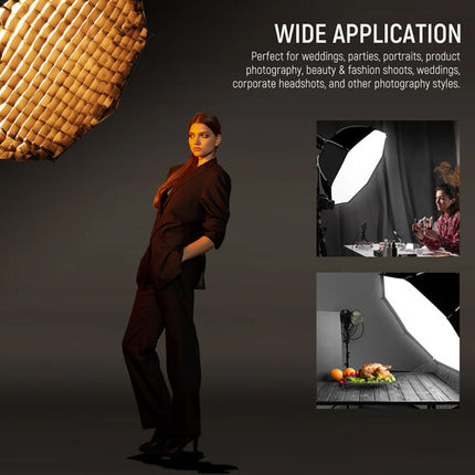 Neewer NS92P Softbox Octagonal 90 cm con Rejilla y 2 Paneles de Difusión