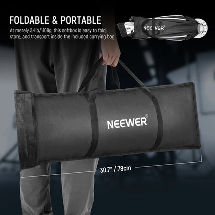 Neewer NS92P Softbox Octagonal 90 cm con Rejilla y 2 Paneles de Difusión