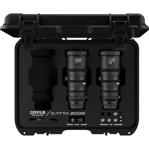 DZOFilm Catta 35-80mm 70-135mm T2.9 Zoom Cine E-Mount Bundle con Estuche rígido