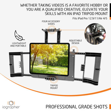 iOgrapher Multi Pro Funda para iPads con Doble Asa y Montura para Trípode