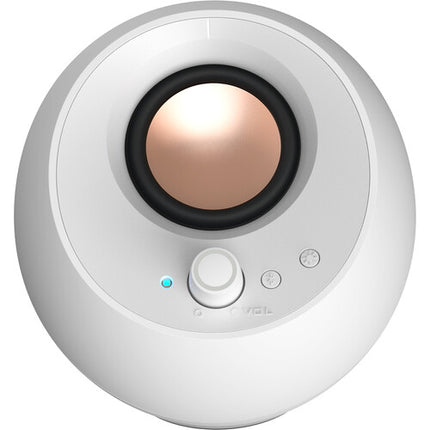 Creative Labs Pebble Pro 2.0 Altavoces de Escritorio Bluetooth 20W RMS RGB Blanco