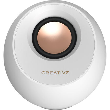 Creative Labs Pebble Pro 2.0 Altavoces de Escritorio Bluetooth 20W RMS RGB Blanco
