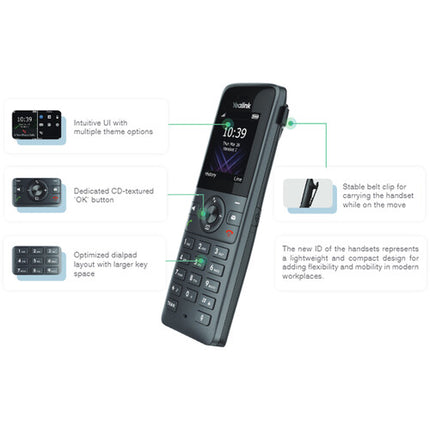 Yealink W73P Sistema Telefónico DECT Profesional Hasta 10 Terminales