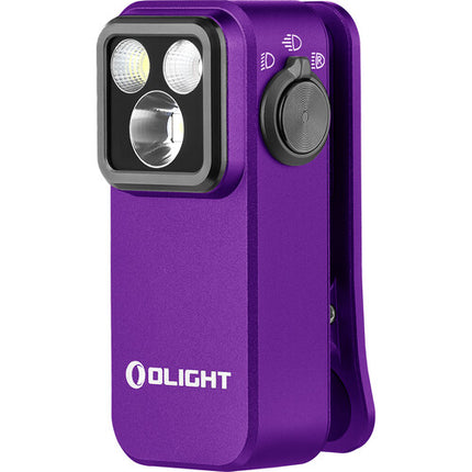 Olight Oclip Pro Luz Recargable Clip 500 Lúmenes USB-C Morada