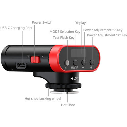 SmallRig RS20 Mini Speedlite Flash Recargable 2000mAh con Bolsa