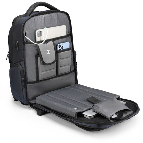 Swissdigital TERABYTE NG Mochila Azul 32L Compartimentos Multifuncionales