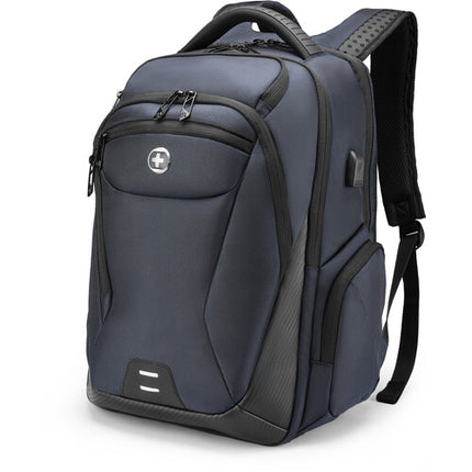 Swissdigital TERABYTE NG Mochila Azul 32L Compartimentos Multifuncionales
