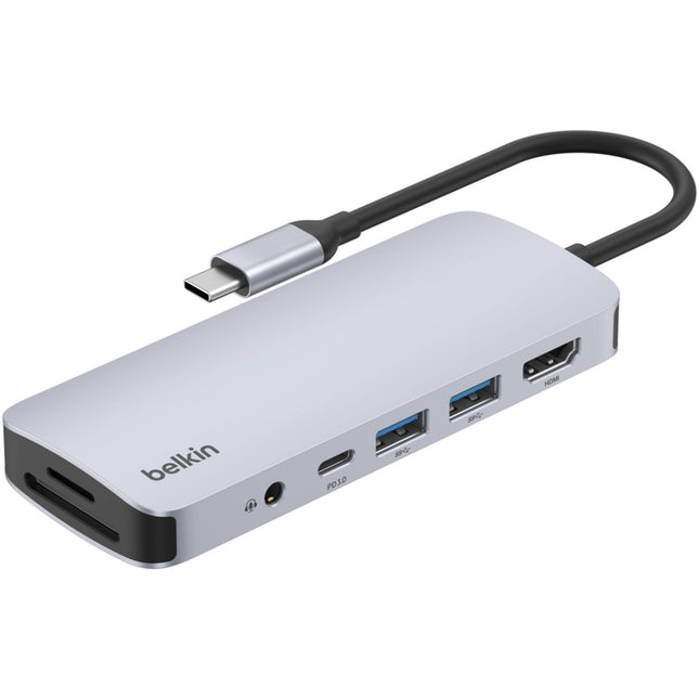 Belkin 7-en-1 USB-C Multiport Hub con HDMI 4K60 y carga PD 100W