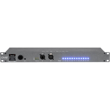 Obsidian EN12i Gateway Ethernet a DMX 12 Puertos Rack 19" OLED 1.8