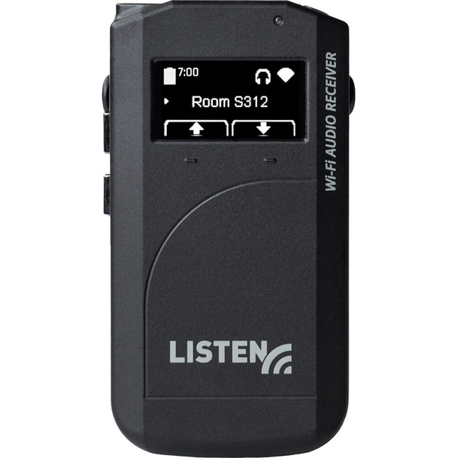 Listen Technologies LWR-1050 Receptor de Audio Wi-Fi para Escucha Asistida 7h Batería OLED
