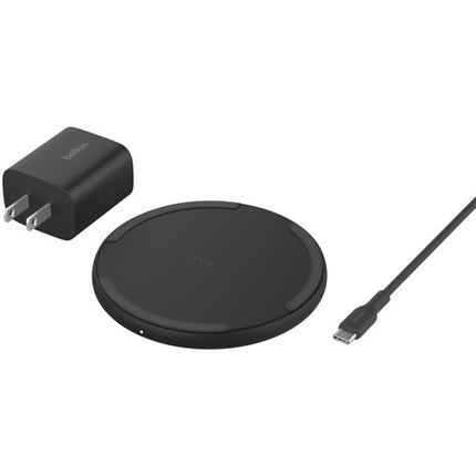 Belkin BoostCharge Cargador Inalámbrico 15W Negro con Adaptador 20W y Cable USB-C
