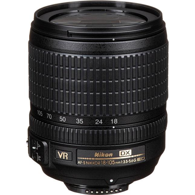 Nikon AF-S DX NIKKOR 18-105mm f/3.5-5.6G ED VR Objetivo con Estabilizador y Filtro 67mm