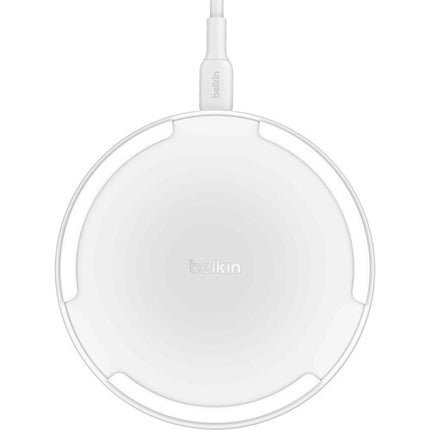 Belkin BoostCharge Base de Carga Inalámbrica 15W Blanco 20W Adaptador