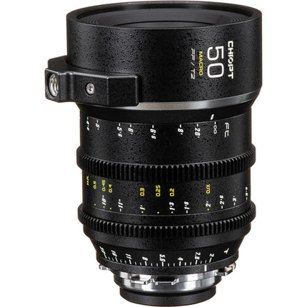 CHIOPT SLASHER 50mm T2 Objetivo Macro Prime Cine 8K 9.4" Distancia mínima de enfoque