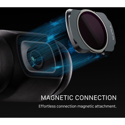 Tilta Filtro Polarizador Circular para Cámara DJI Osmo Pocket 3 Vidrio Óptico Multicapa y Montaje Magnético