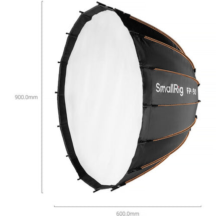 SmallRig FP-90 Softbox Parabólico Plegable 90x60 cm Dobles Difusores Honeycomb Grid