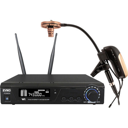 Evno TBX-W1 Sistema de Micrófono Inalámbrico para Trombón Alcance 150m Batería 12-14h