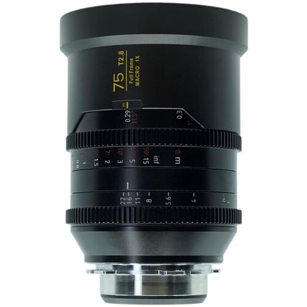 Simmod APSARA PRESTIGE 75mm T2.8 Lente Macro Full Frame con 1.5x Magnificación