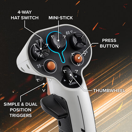 Thrustmaster Sol-R 1 Flightstick con 21 botones 3 ejes y gatillos