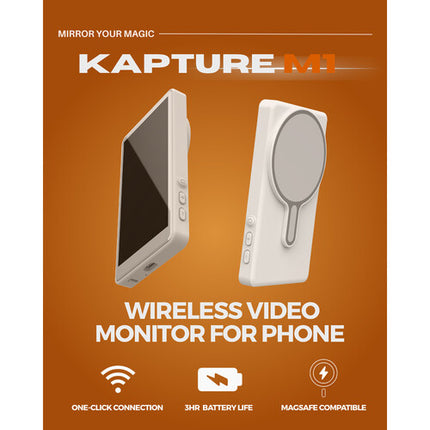 Kapture M1 Monitor de Video Inalámbrico 4.4" Pantalla 1136x640 Bluetooth