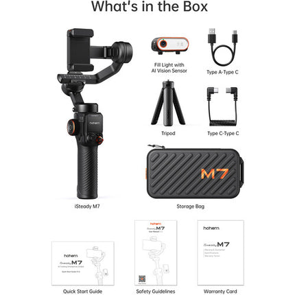 Hohem iSteady M7 Gimbal estabilizador smartphone con control remoto y batería 10000 mAh