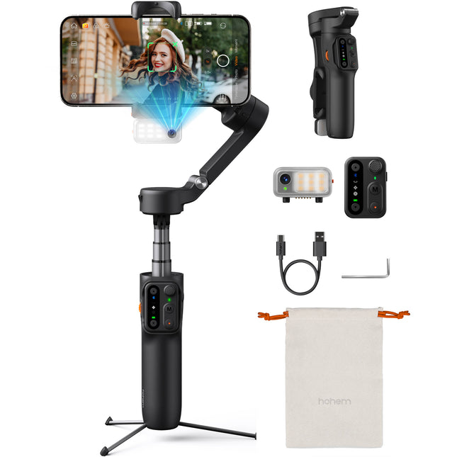 Hohem iSteady V3 estabilizador para smartphone con luz relleno y mando desmontable