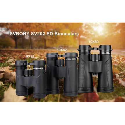 SVBONY 8x32 SV202 ED Prismáticos Compactos con vidrio ED y 409 pies de campo visual