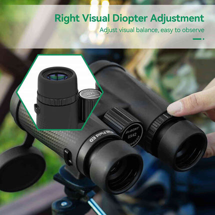 SVBONY 8x42 SA205 ED Prismáticos con vidrio de baja dispersión y campo plano