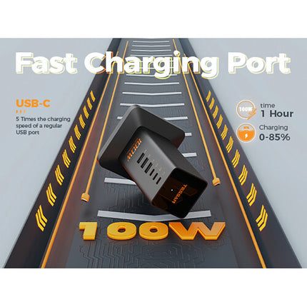 Tessan 6 en 1 Estación de Carga USB 100W 3 USB-C 3 USB-A