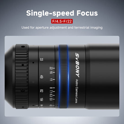 SVBONY SV555 Lente APO para Astrofotografía 54mm f4.5 Focal 243mm