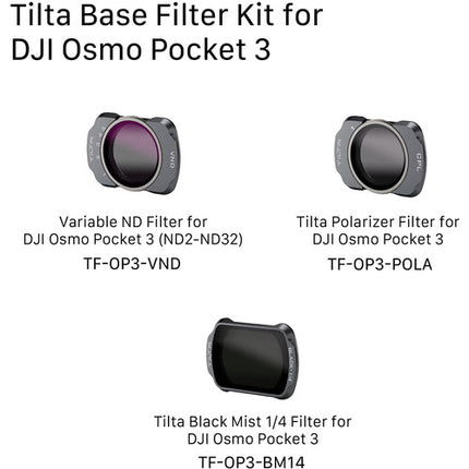 Tilta Base Filter Kit Kit de filtros ND variable y polarizador para DJI Osmo Pocket 3