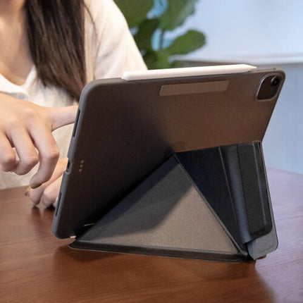 Moshi VersaCover Funda para iPad Pro 11 pulgadas M4 Negro Carbón Multifuncional con Cubierta Magnética