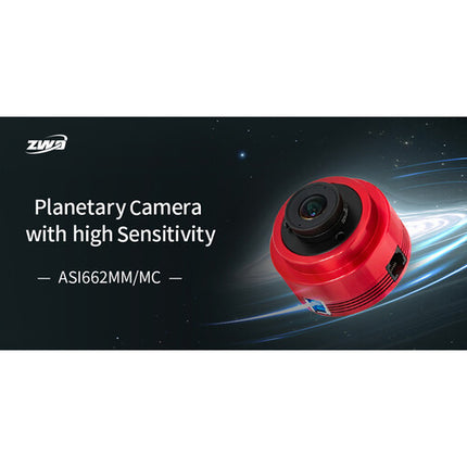 ZWO ASI662MM Cámara Astronómica Monocromo Sensor 2.1MP Pixel 2.9µ