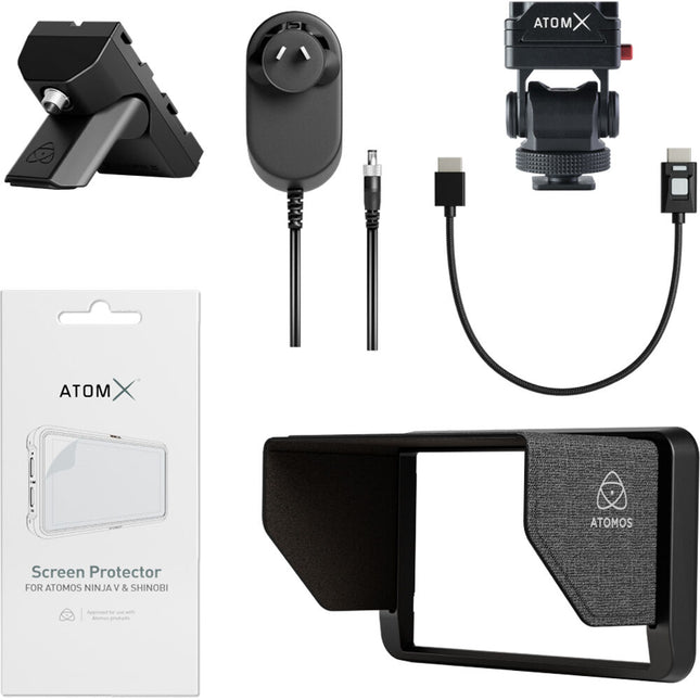 Atomos Creator Kit de accesorios para monitores 5" incluye protector de pantalla y cable HDMI 4K 30 cm