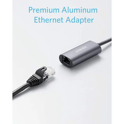 Anker Adaptador USB-C a Ethernet Gigabit con Conector RJ45 y Diseño Compacto