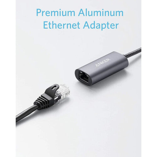 Anker Adaptador USB-C a Ethernet Gigabit con Conector RJ45 y Diseño Compacto