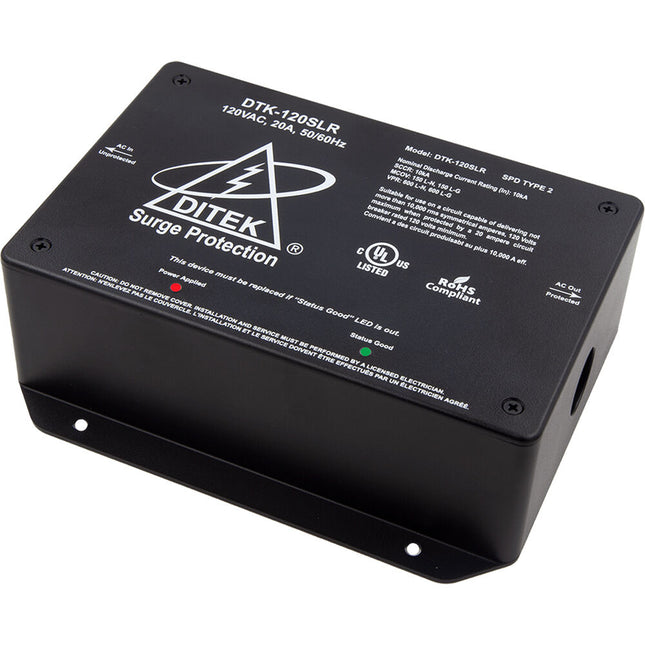 DITEK DTK-120SLR Protector Sobretensiones 120VAC 1200V 50000A con Desconexión Carga