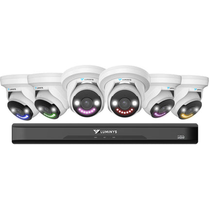 Luminys K86-8B2A4 NVR 8 canales 4TB HDD 6 cámaras 8MP UHD 4K