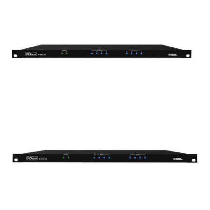 DIGITAL FORECAST UHD OLINK 8RX & 8TX Kit Transmisor y Receptor Rackmount 3G SDI 1080p30 6.2 Millas Fiber Optic