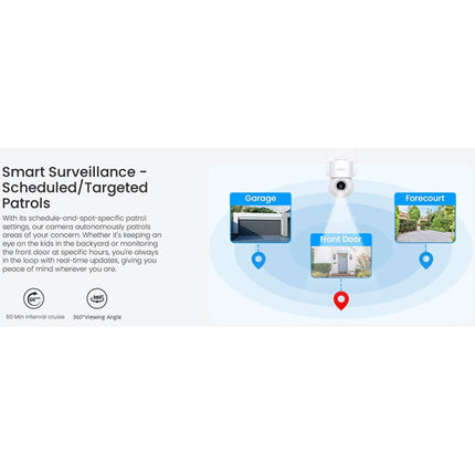 aosu Security Cam D1 SE Cámara Pan Tilt Wi-Fi Exterior 3K 5MP 360°