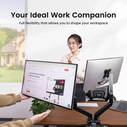 NearHub MA20 Soporte Doble para Monitor 13-32" con Ajuste 360° 21.3" Extensión