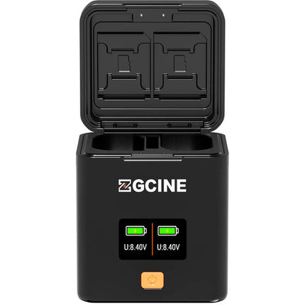 ZGCINE Cargador Dual Rápido para Baterías Canon LP-E17 con Pantalla OLED y Almacenamiento Tarjetas