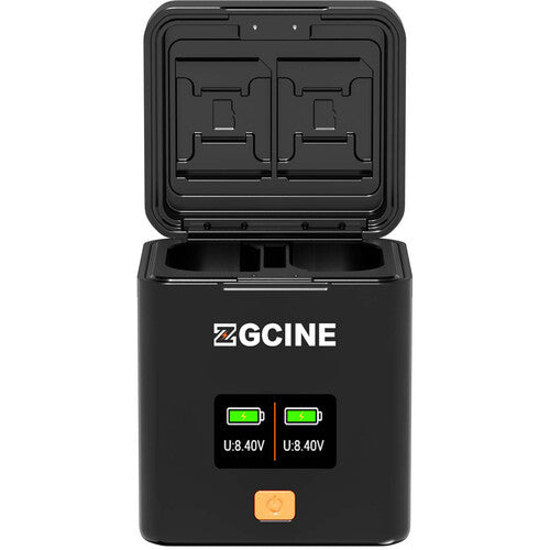 ZGCINE Cargador Dual Rápido para Baterías Canon LP-E17 con Pantalla OLED y Almacenamiento Tarjetas