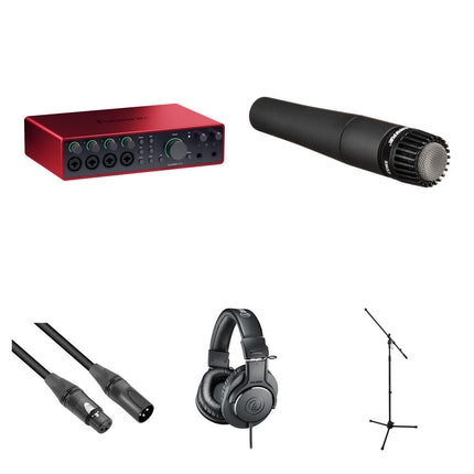 Focusrite Scarlett 18i16 USB-C Interfaz Audio MIDI 24-Bit 192kHz Kit Guitarra